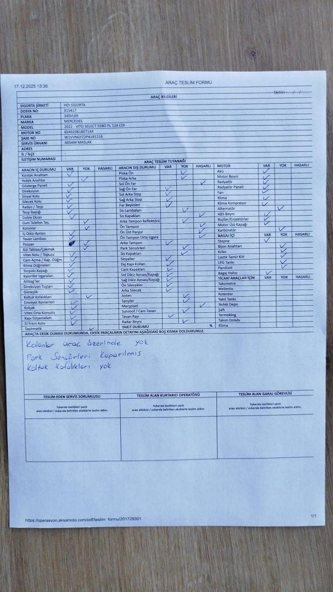 VITO SELECT 558O FL 124 CDI